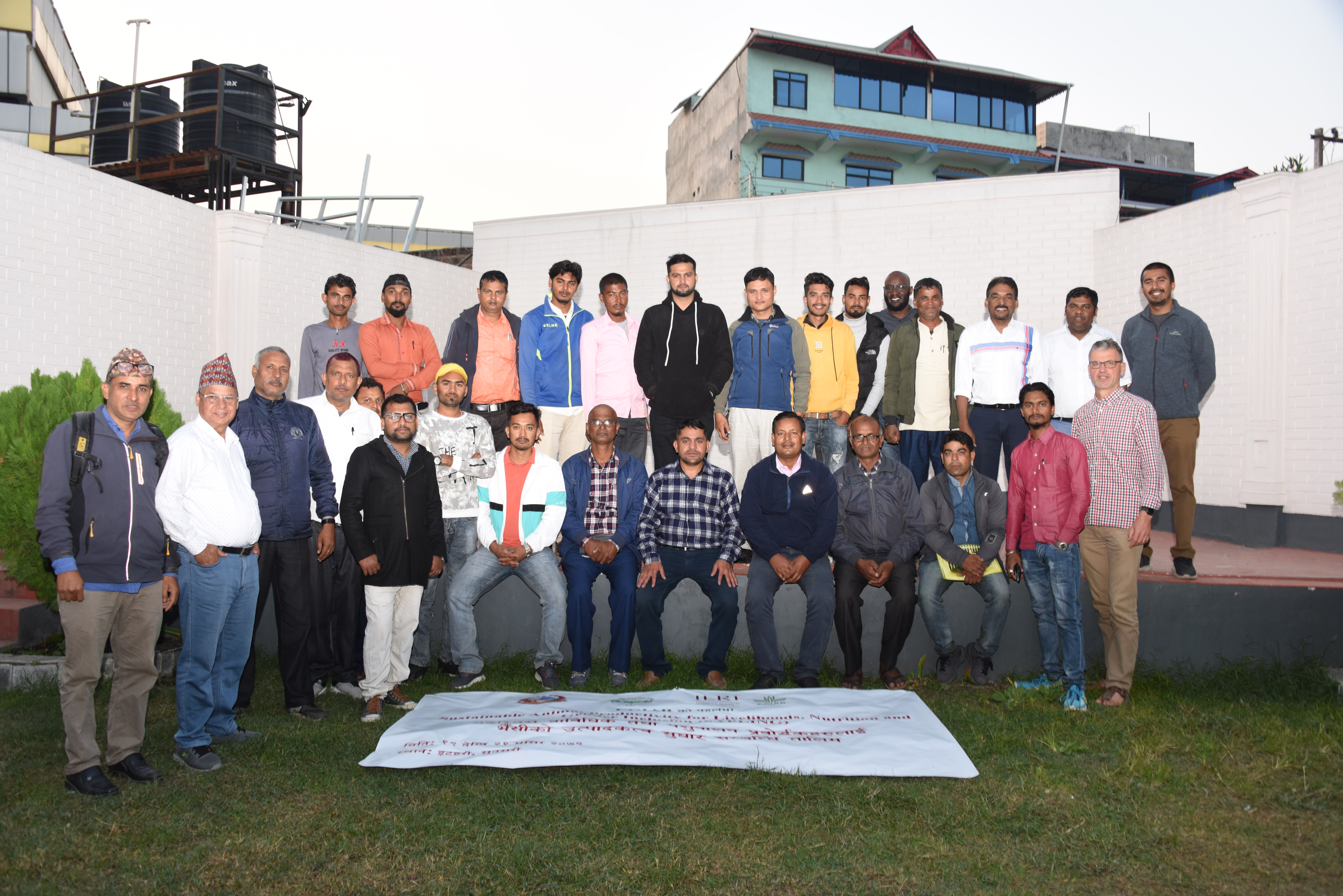 Group photo of the VLPs and other value chain actors at the December training in Sunsari, Nepal