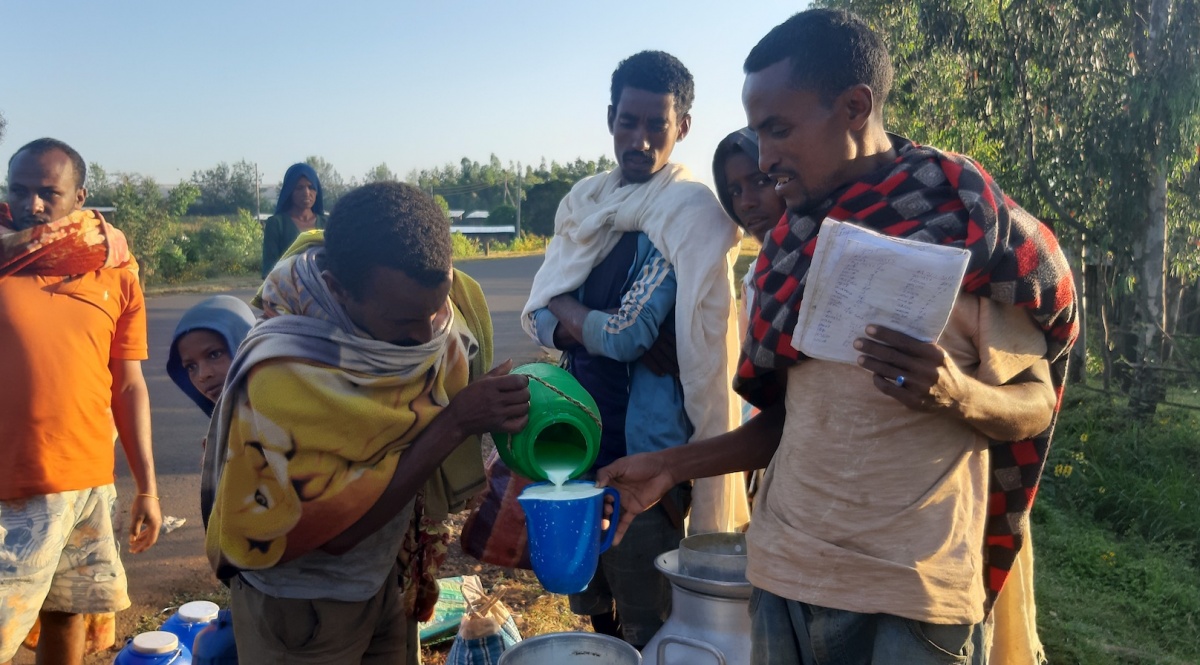 When farmers are able to increase milk production, the nutritional health of children is stabilized. Photo: Melkamu Deresh/ILRI.