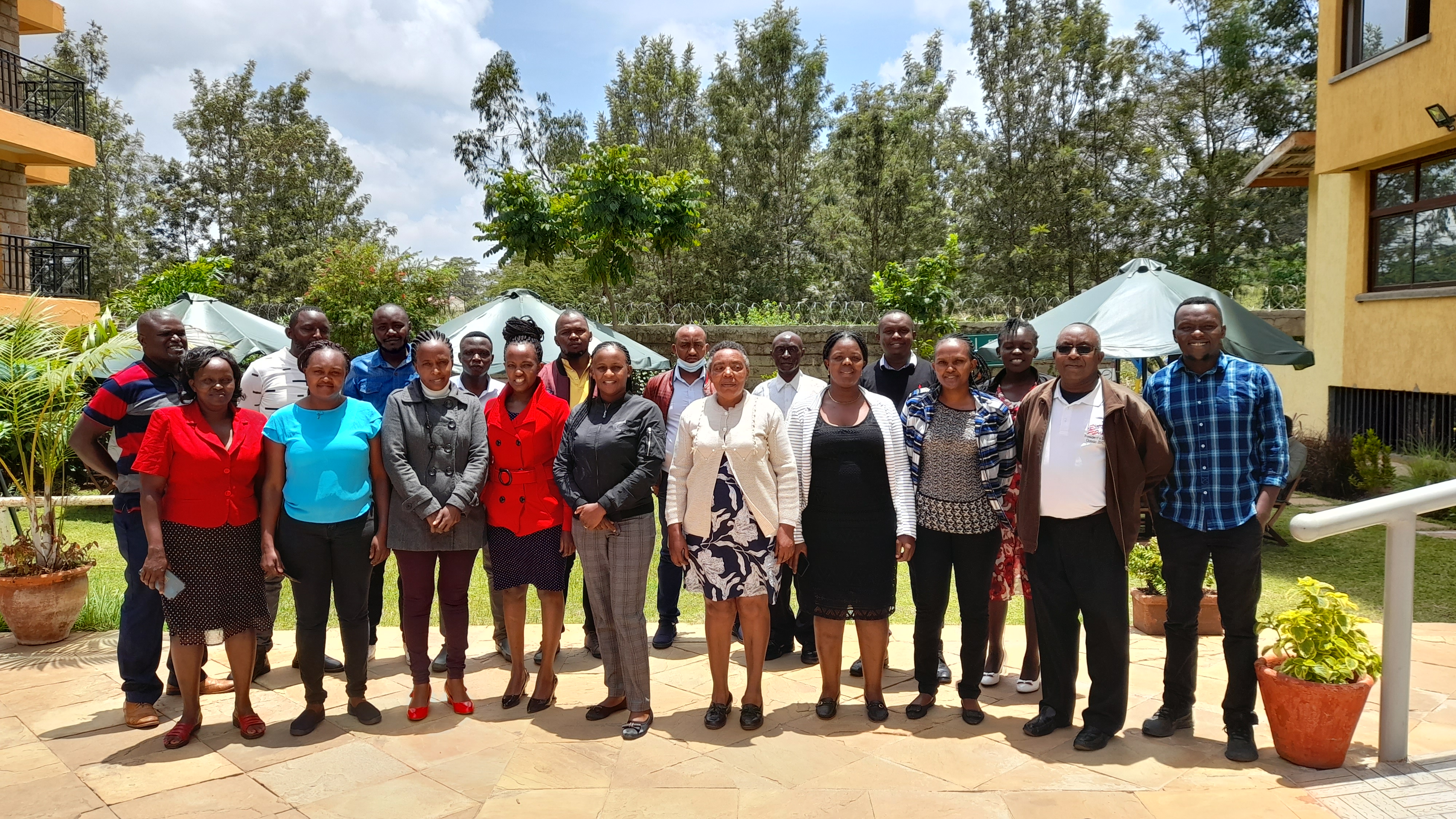 The first cohort of Machakos County health workers trained on dog bite management