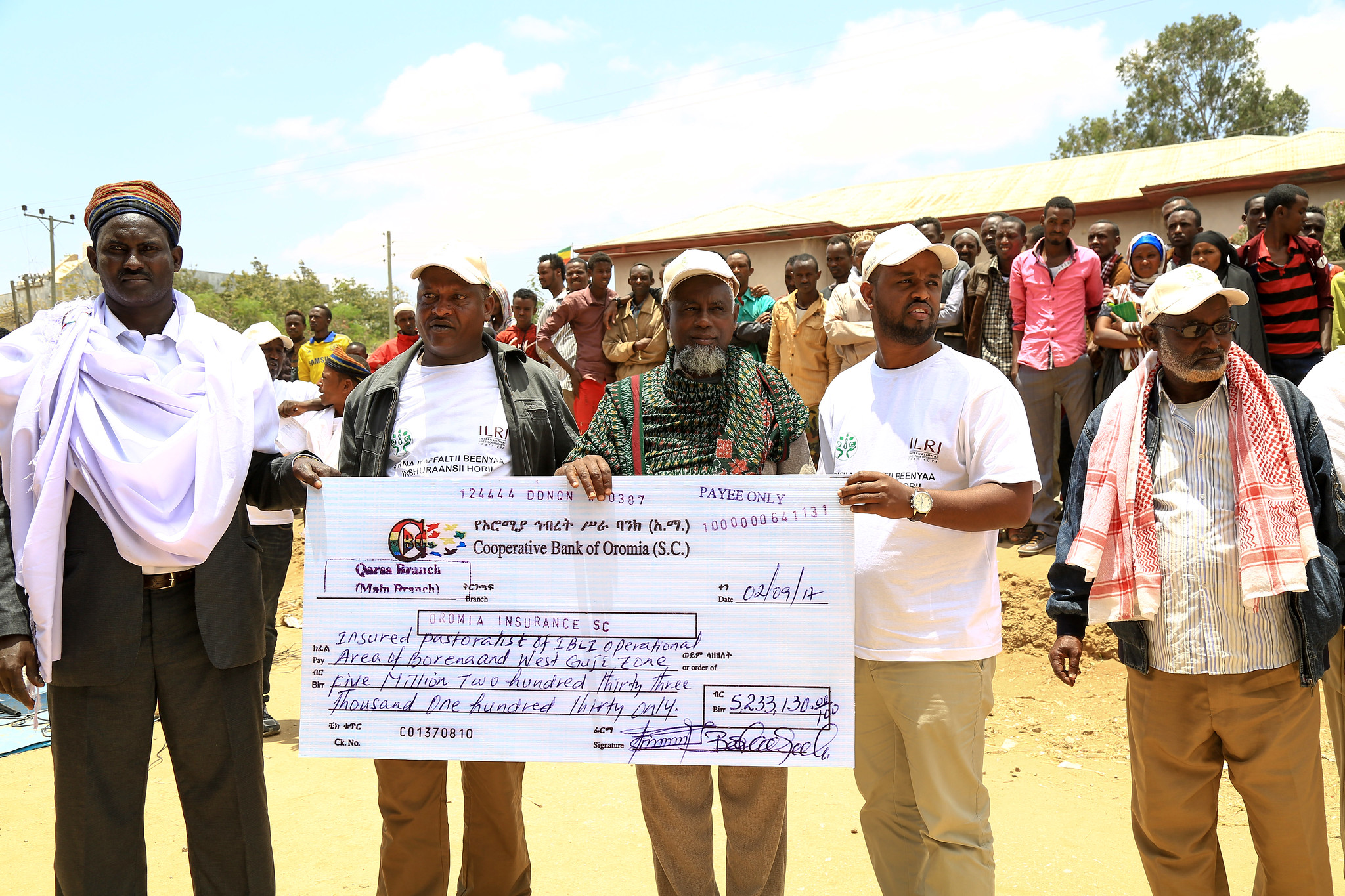 Pastoralist receive an indemnity payment after livestock losses