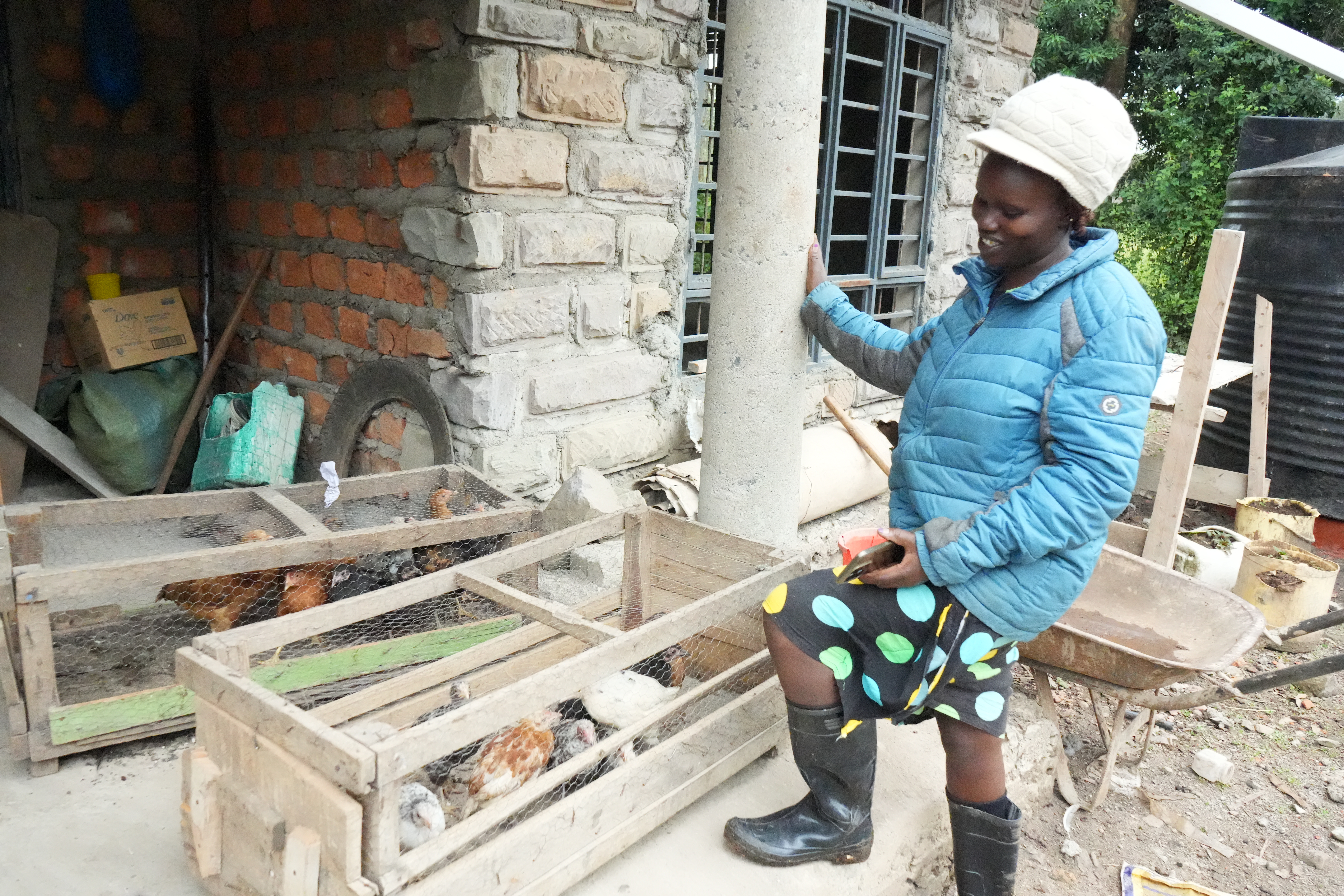 Caroline, a farmer in Bomet County who participated in the farmer-led field day