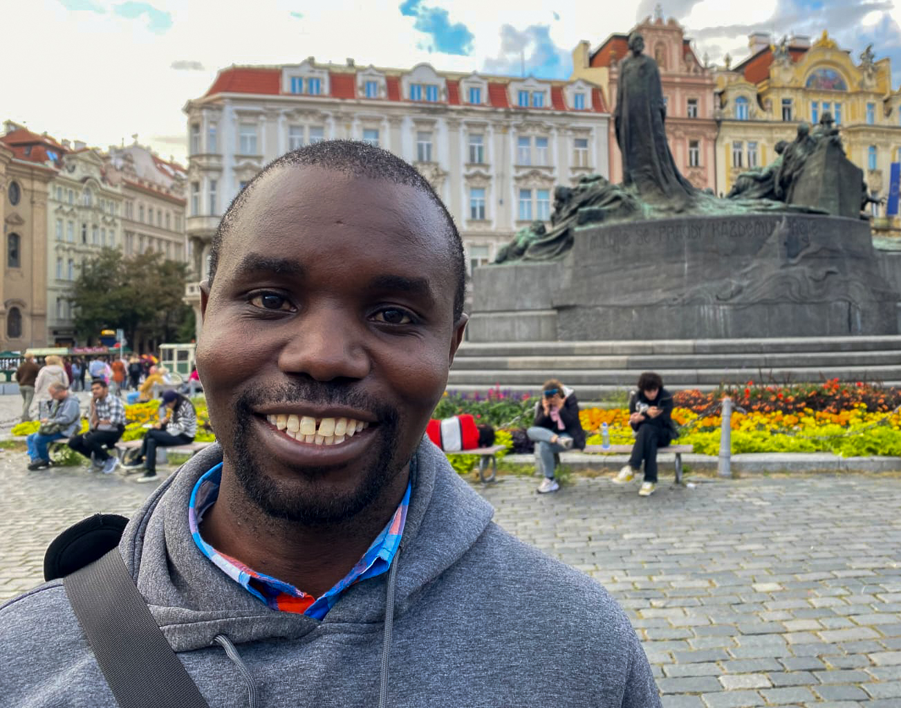 Noah Okumu in Prague, Czech Republic