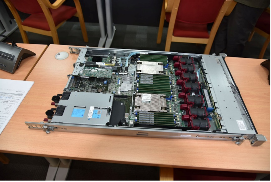 The donated computing server (photo by Wilson Maina/ILRI).