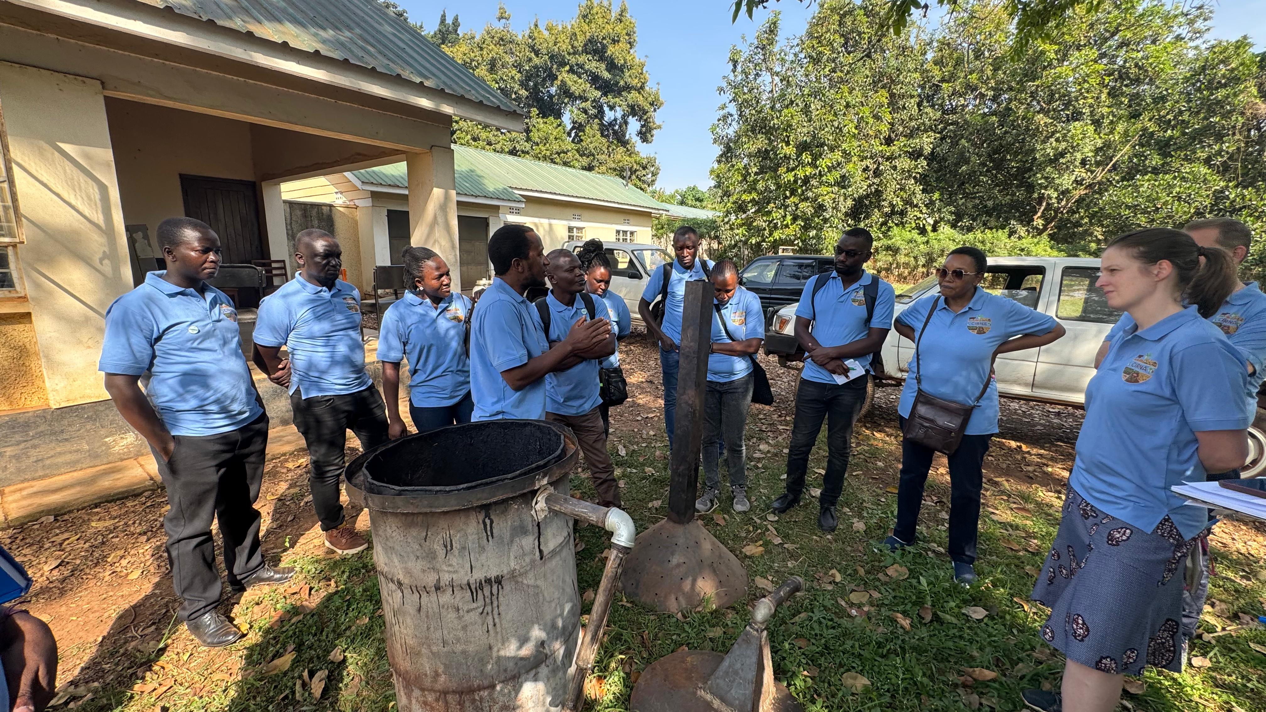 In-person project meeting in Uganda