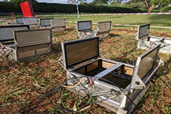 Automatic soil flux chambers