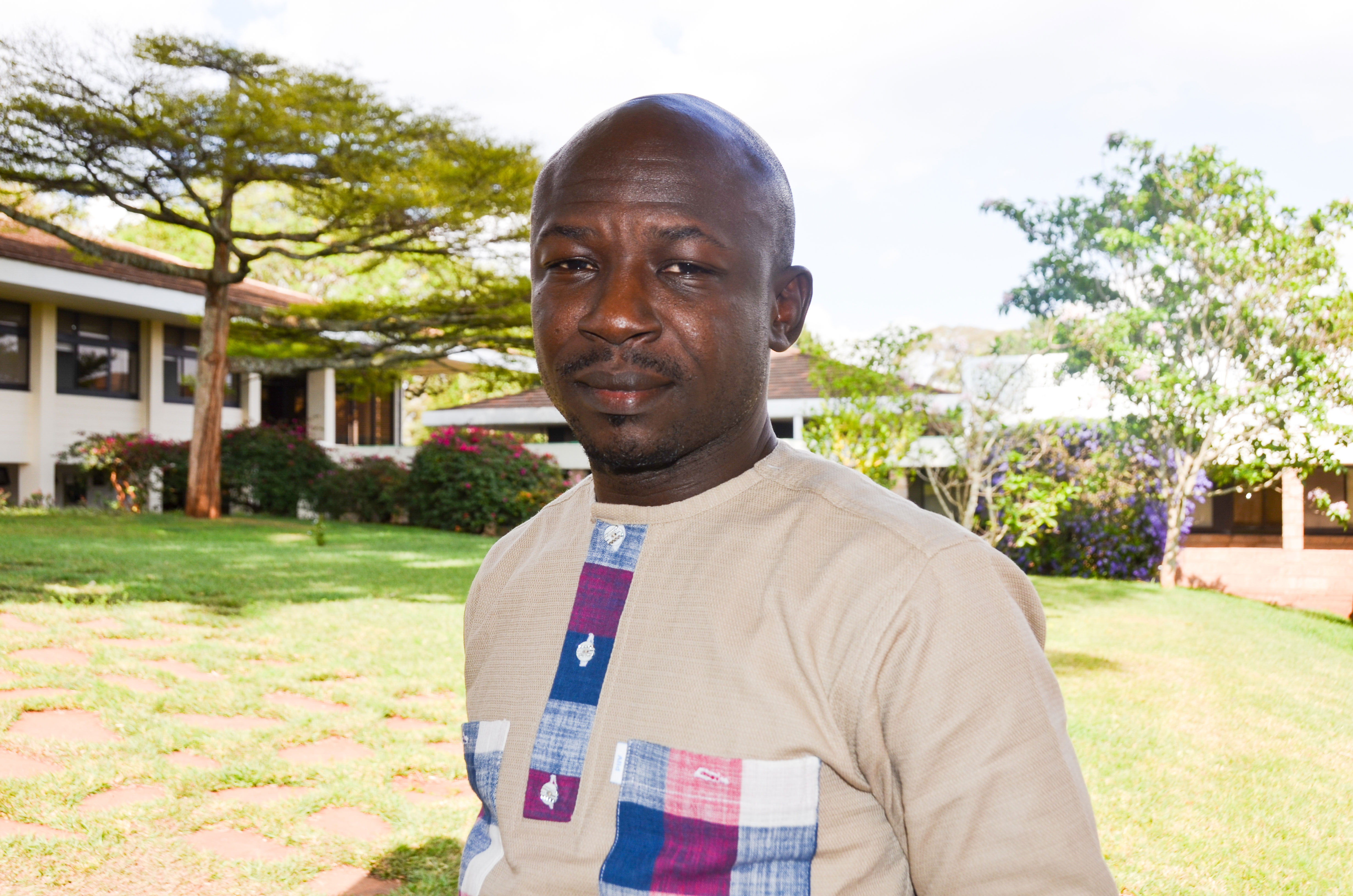 Abdoul Ilboudo on ILRI Nairobi Campus (Photo Credit: ILRI/Sarah Nyanchera Nyakeri)