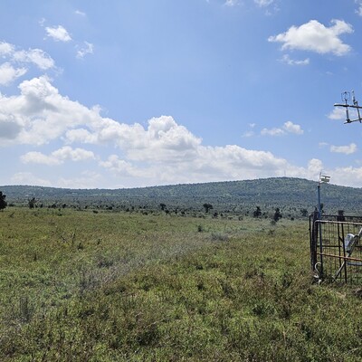 Eddy Covariance tower at Kapiti Research Station during the wet season