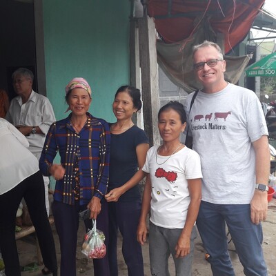 Fred Unger in the field