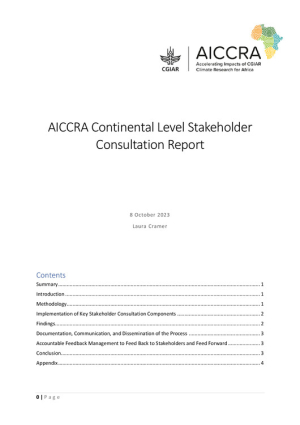 AICCRA Continental Level Stakeholder Consultation Report.pdf.jpg