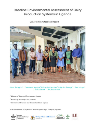 Baseline Environmental Assessment of Dairy Production Systems in Uganda; Dairy Stakeholder Feedback Report.pdf.jpg