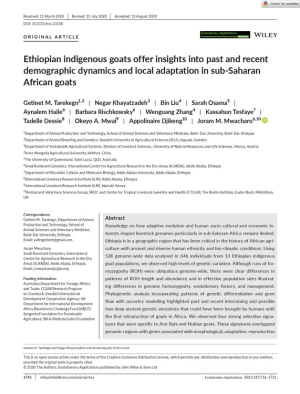 Evolutionary Applications - 2020 - Tarekegn - Ethiopian indigenous goats offer insights into past and recent demographic.pdf.jpg