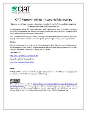 M- Dynamics of animal performance and estimation of carbon footprint of two breeding herds grazing native neotropical savannas in eastern Colombia.pdf.jpg