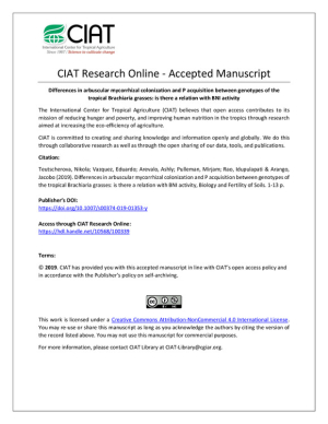 M-Differences in arbuscular mycorrhizal colonization and P acquisition between genotypes of the tropical Brachiaria grasses is there a relation with BNI activity.pdf.jpg