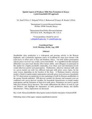 Staal et al-2000-Spatial aspects of milk price formation-IAAE.pdf.jpg