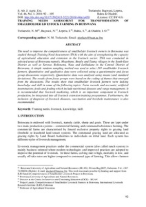 TRAINING NEEDS ASSESSMENT FOR TRANSFORMATION OF SMALLHOLDER LIVESTOCK FARMING IN BOTSWANA.pdf.jpg