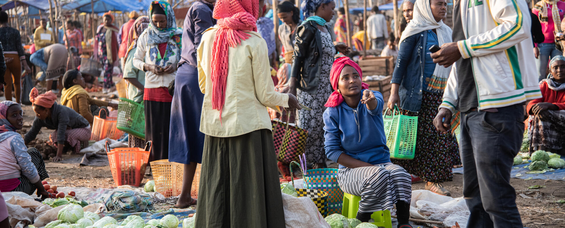 Market in Doyogena District, Ethiopia (ILRI / Georgina Smith)