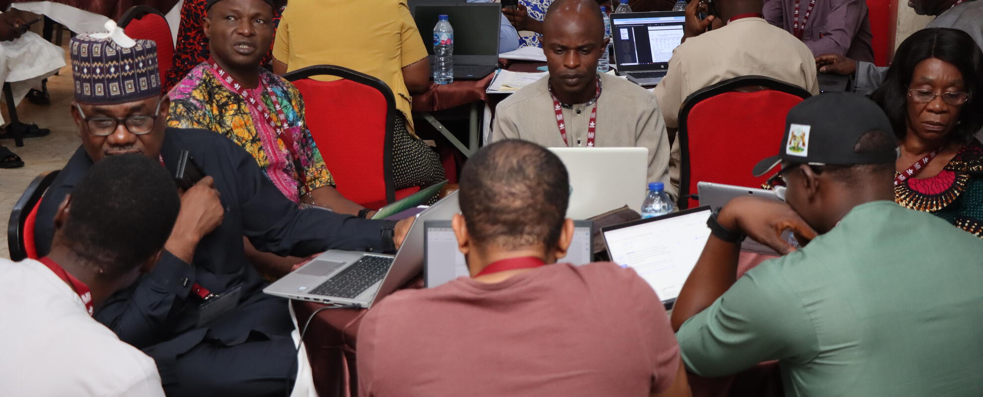 Participants during a data validation session at the Baseline Data Workshop in Abuja, Nigeria from 11-14 December 2024 (photo credit: ILRI / Folusho Onifade).