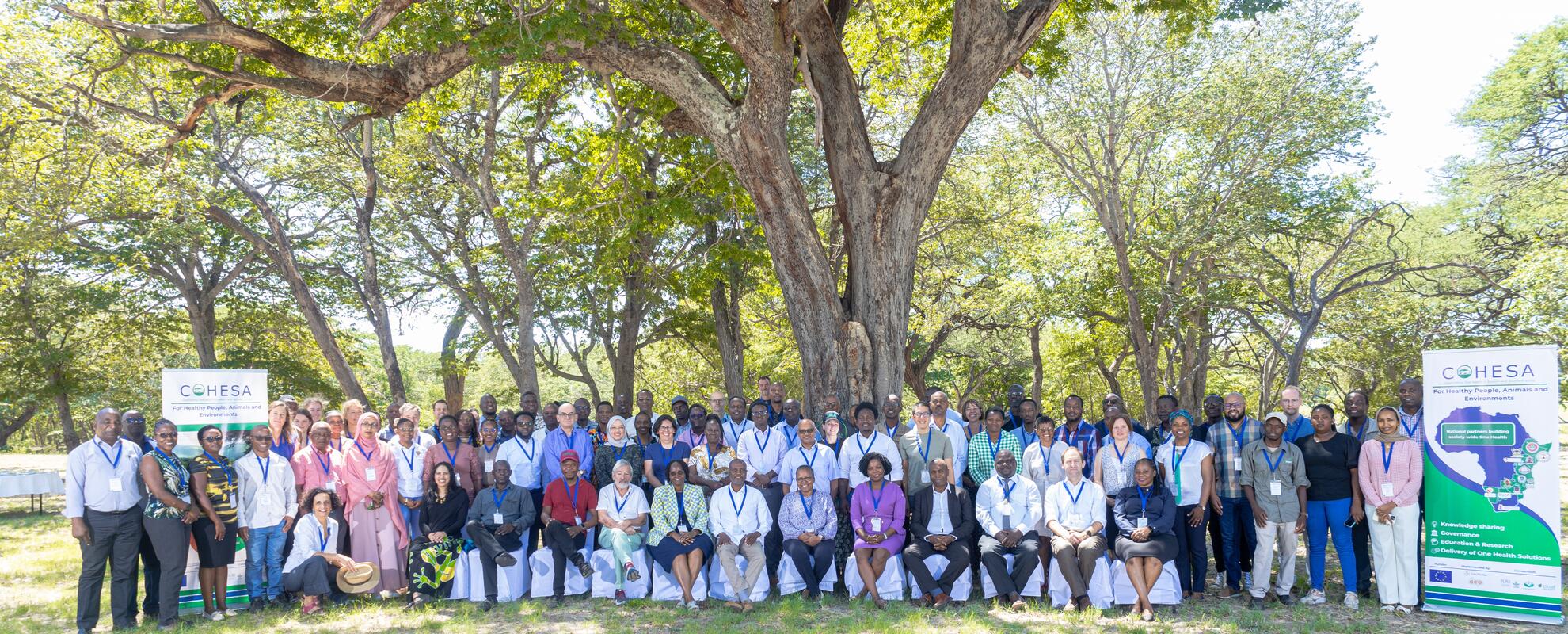 Participants at the February 2024 environment and ecosystem workshop in Hwange, Zimbabwe 