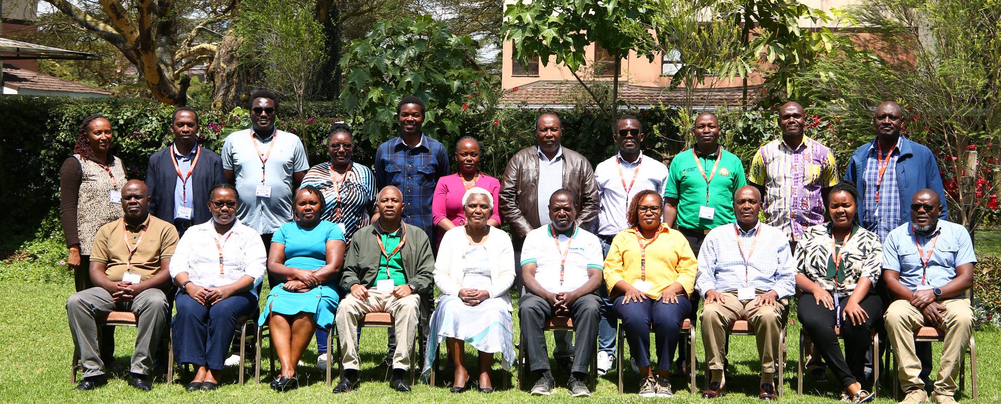 Members of the committee of experts and stakeholder representatives at the technical workshop on the draft Seeds and Plant Varieties Bill 2026 and the draft Plant Genetic Resources Institute Bill 2026, held at Lake Naivasha Resort, on 7–10 July 2026 (photo credit: ILRI/Joyce Wanderi).