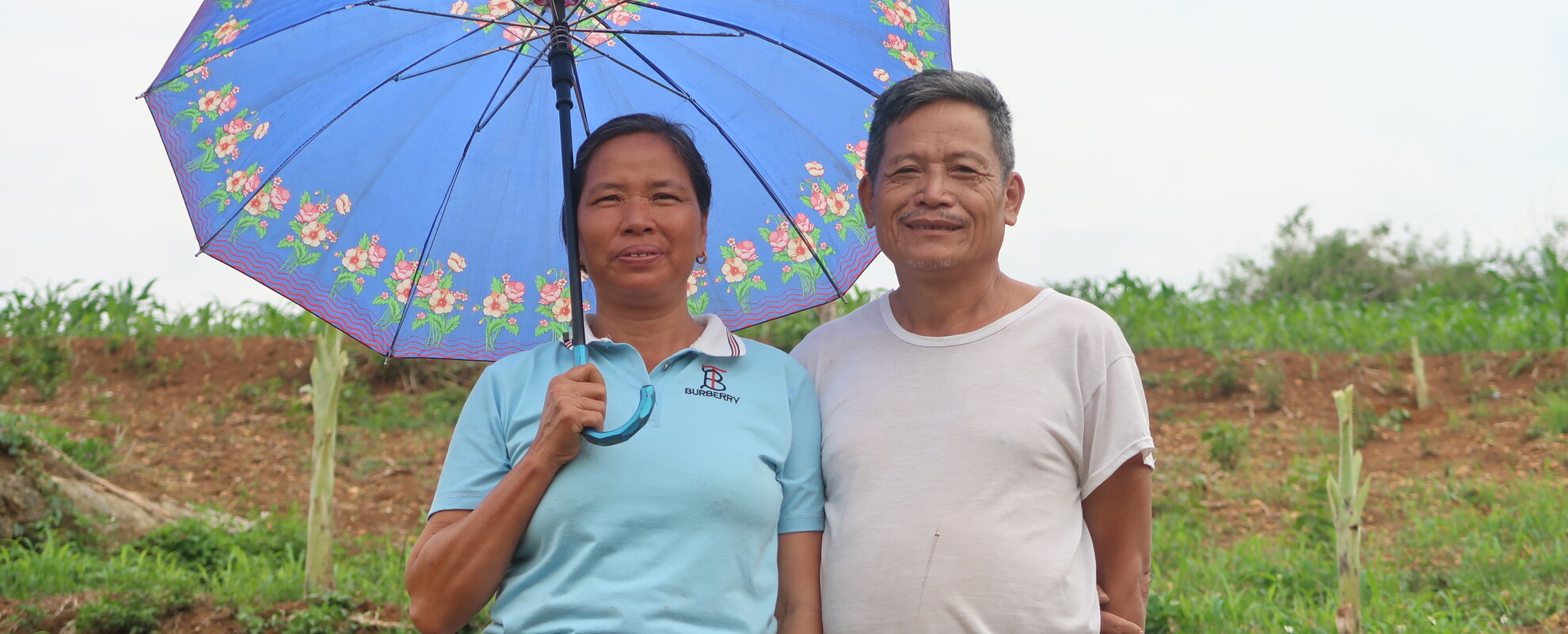 A local farming couple in Son La Province, Vietnam