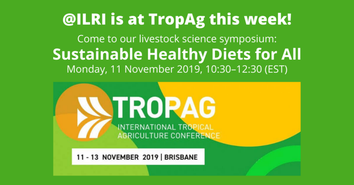 ILRI holds a livestock symposium at the International Tropical ...