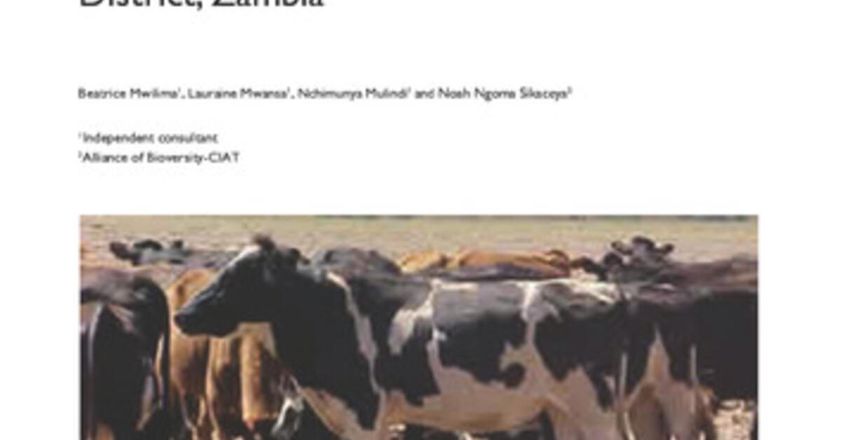 Characterization of the livestock feed resources and potential for