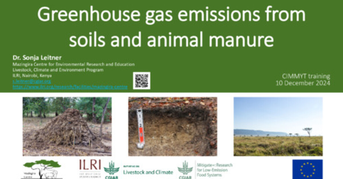 Greenhouse gas emissions from soils and animal manure