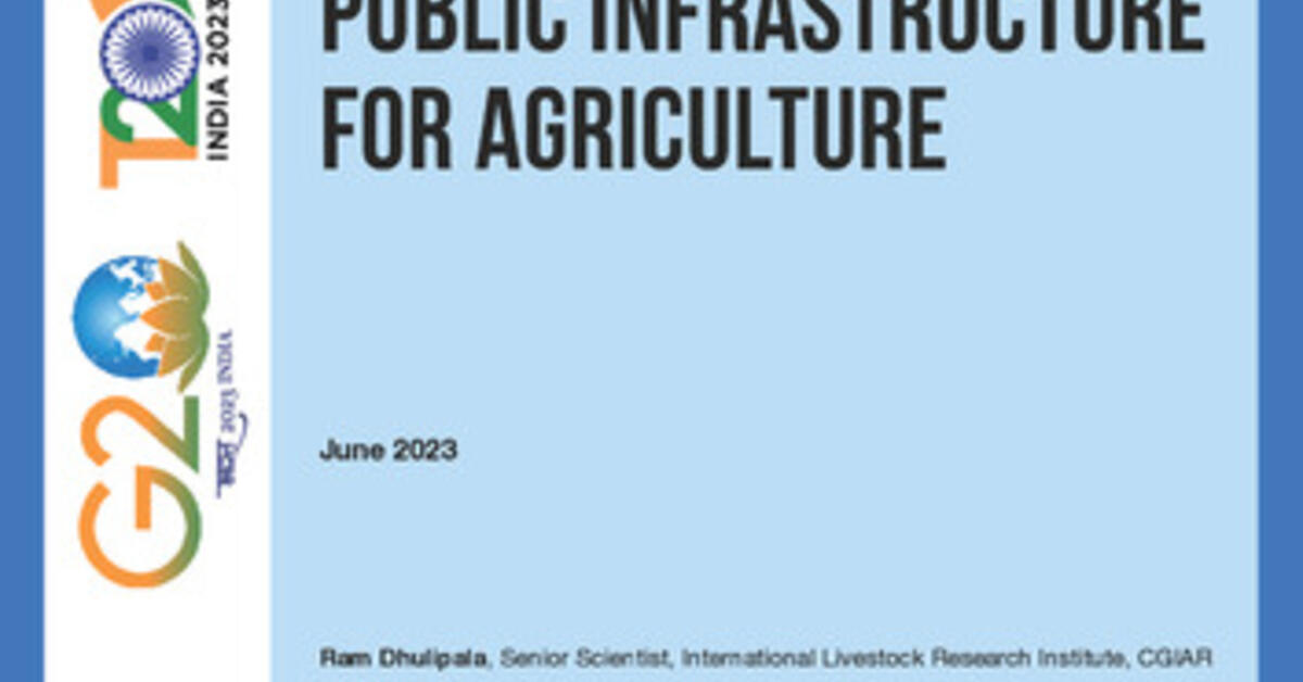The vision of a digital public infrastructure for agriculture