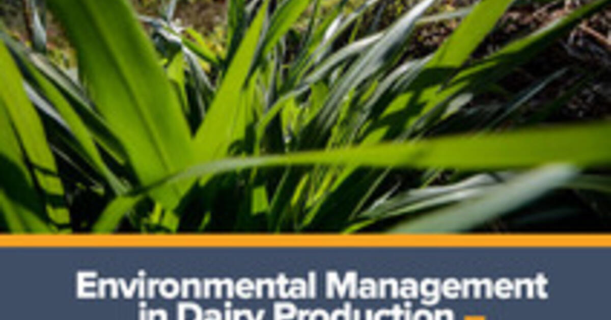 Environmental Management in Dairy Production A Review of Capacity