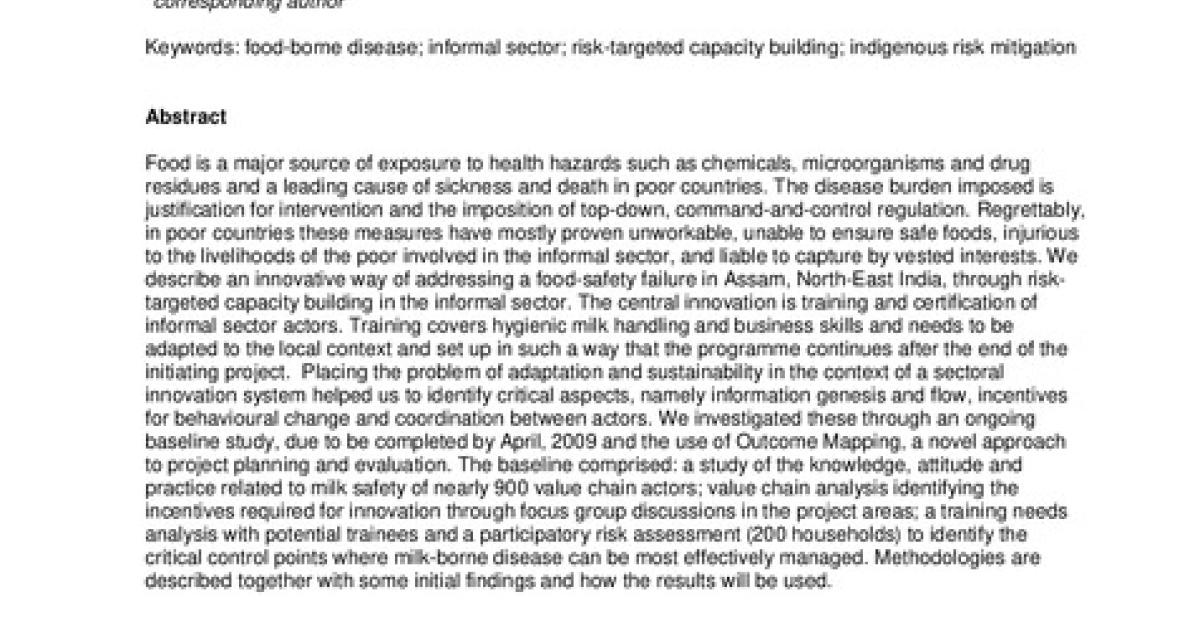Capacity Accreditation Risk Capacity building based on local risk mitigation strategies and value ...