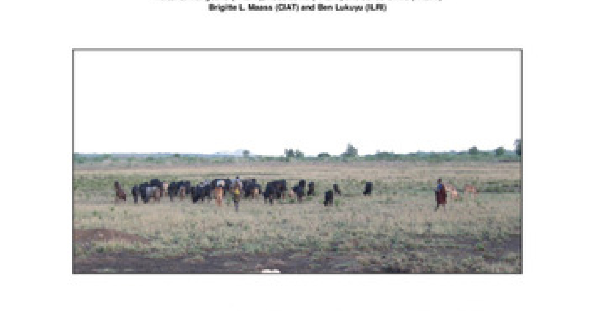 Handeni Rural Report of a livestock feed assessment in Handeni District, Tanga Region ...