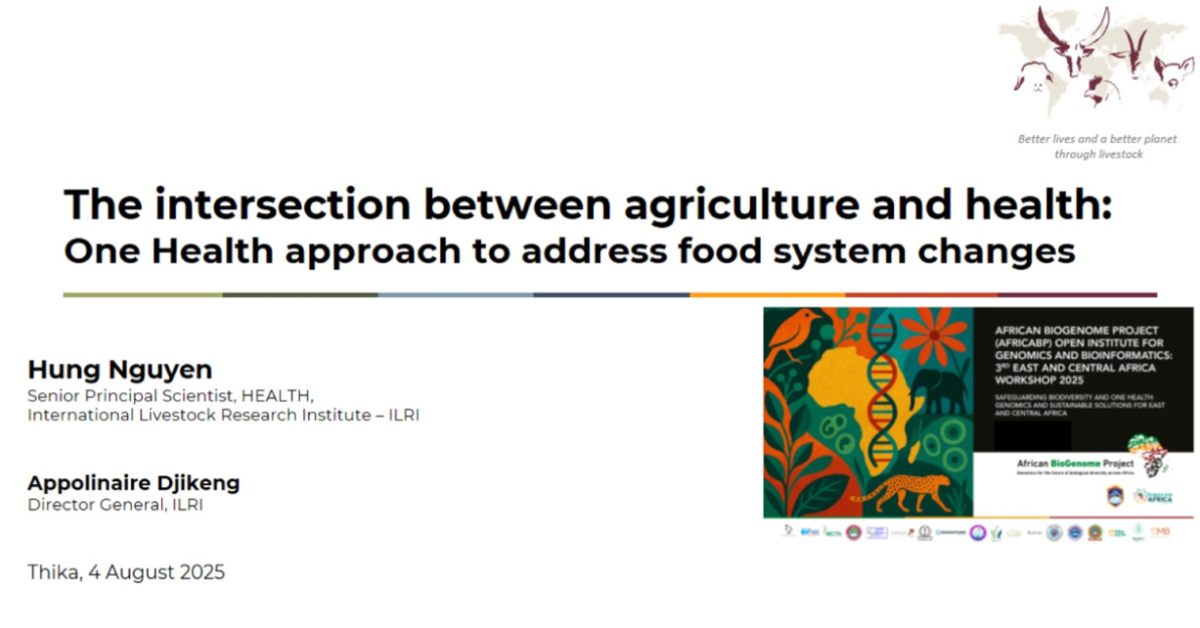 The intersection between agriculture and health: One Health approach to ...