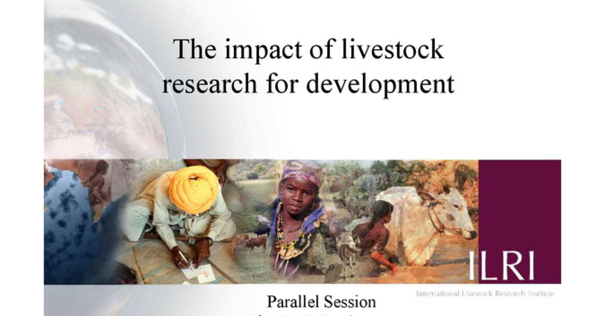 The impact of livestock research for development