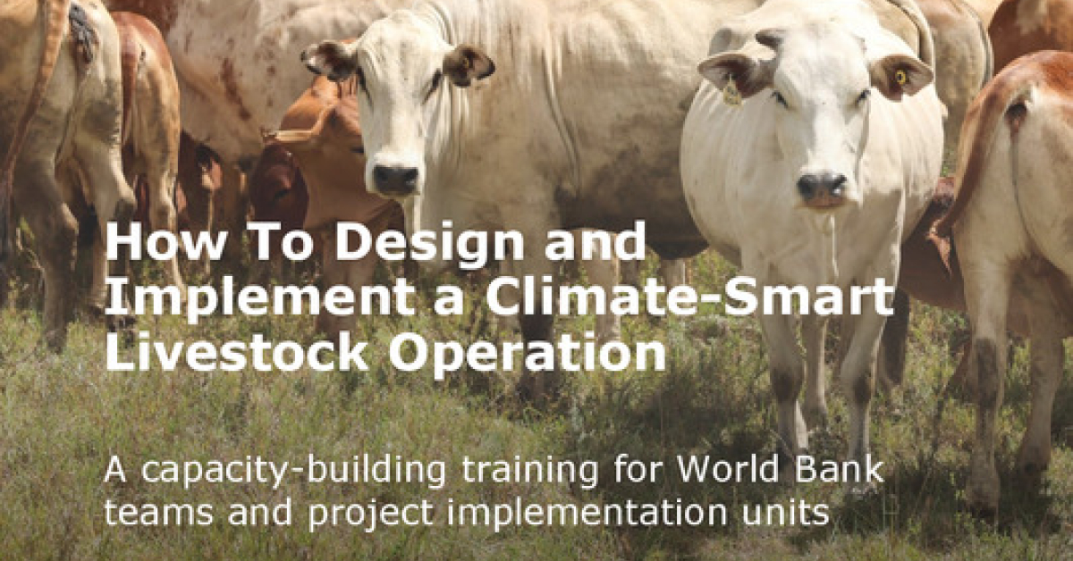 How to design and implement a climate-smart livestock operation: A ...