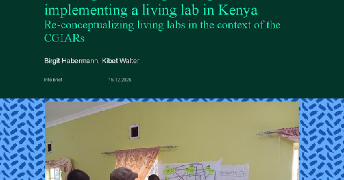 Learning to co-design: Insights from implementing a living lab in Kenya