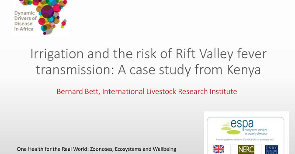 Social Rifts Irrigation and the risk of Rift Valley fever transmission: A case study ...