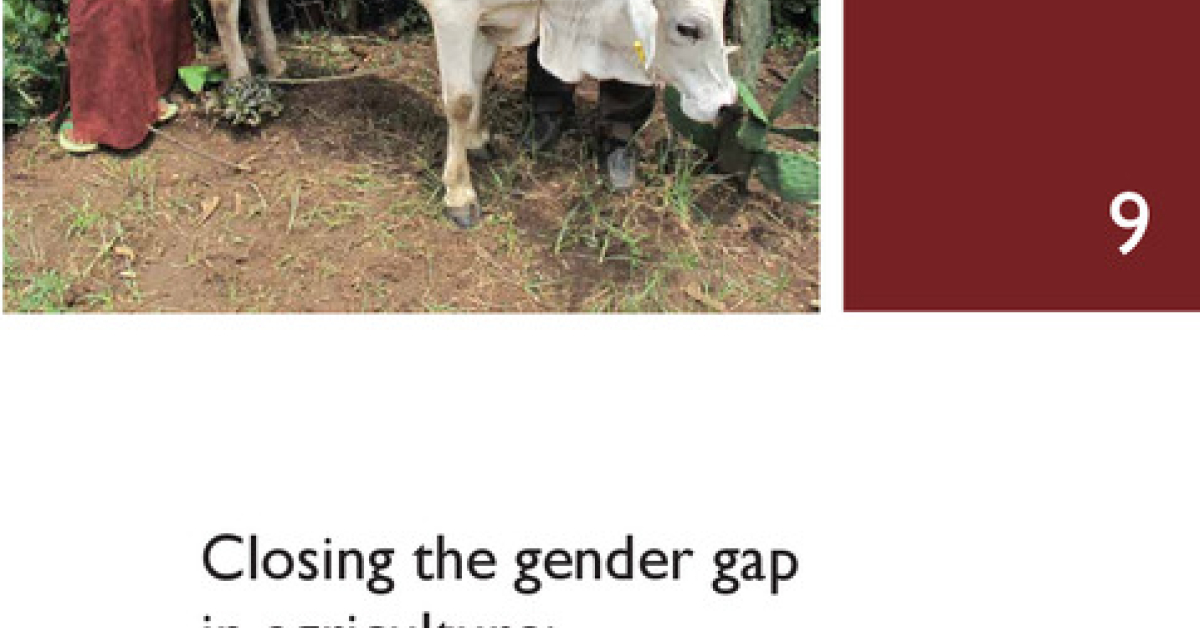 Closing the gender gap in agriculture: A trainer’s manual