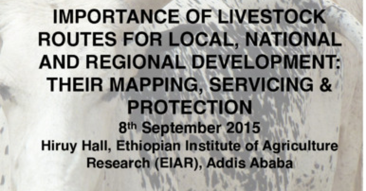 Importance of livestock routes for local, national and regional ...