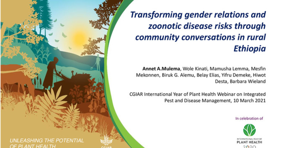 Transforming gender relations and zoonotic disease risks through ...
