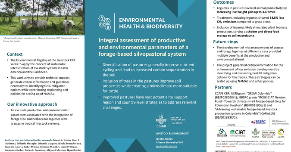 Integral assessment of productive and environmental parameters of a ...