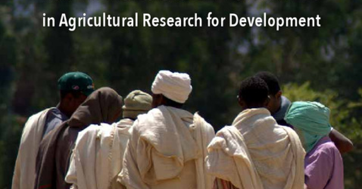 Guidelines for innovation platforms in agricultural research for ...